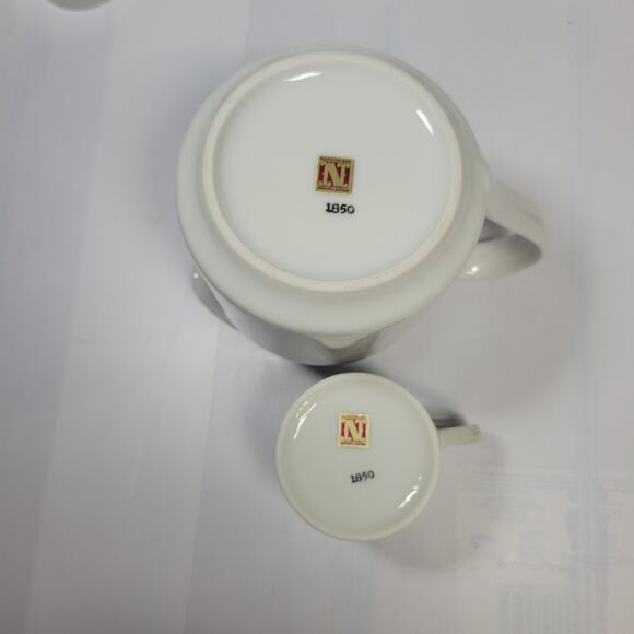 Vintage Napco Santa Eggnog Pitcher & 6 Cups Napcoware Christmas - Picture 5 of 6